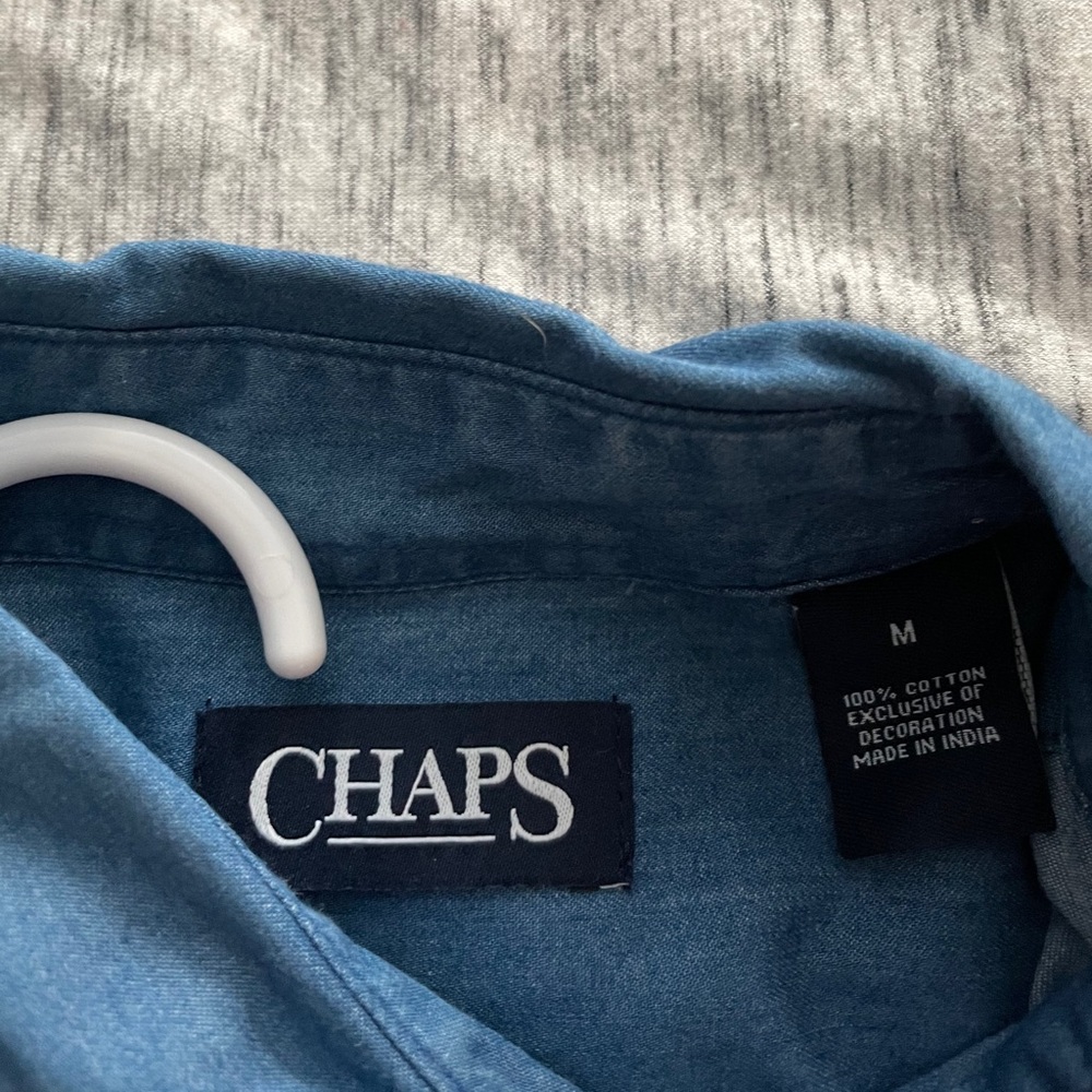 Chaps Chambray Button Down - image 3